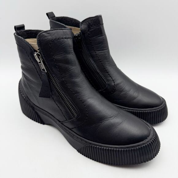 Spring Step Womens Kelko Ankle Boots EU 38 US 7.5-8 Black Leather EUC - Picture 5 of 12